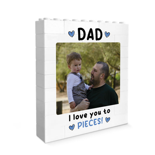 Brick Photo Block Gift for Dad For Fathers Day Building Blocks