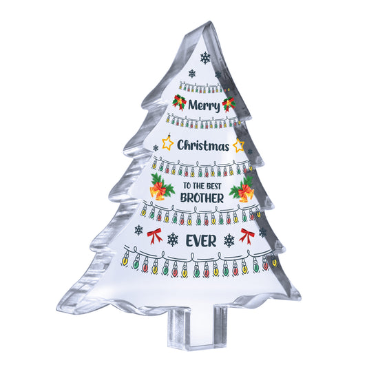 Brother Gift Christmas Acrylic Christmas Tree Gift For Him