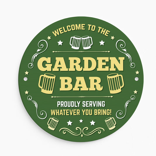 Welcome Garden Bar Sign Acrylic Bar Signs For Home Bar Outside