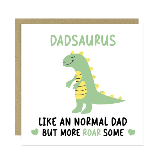 Dad Birthday Card for Her Dadsaurus Fathers Day Card For Dad