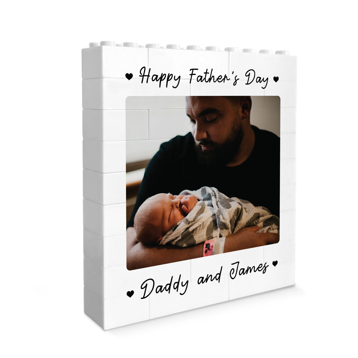 Personalised Brick Photo Block Gift For Fathers Day Daddy