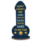 Funny Happy Father's Day Plaque Gift For Dad Rude Dad Gift