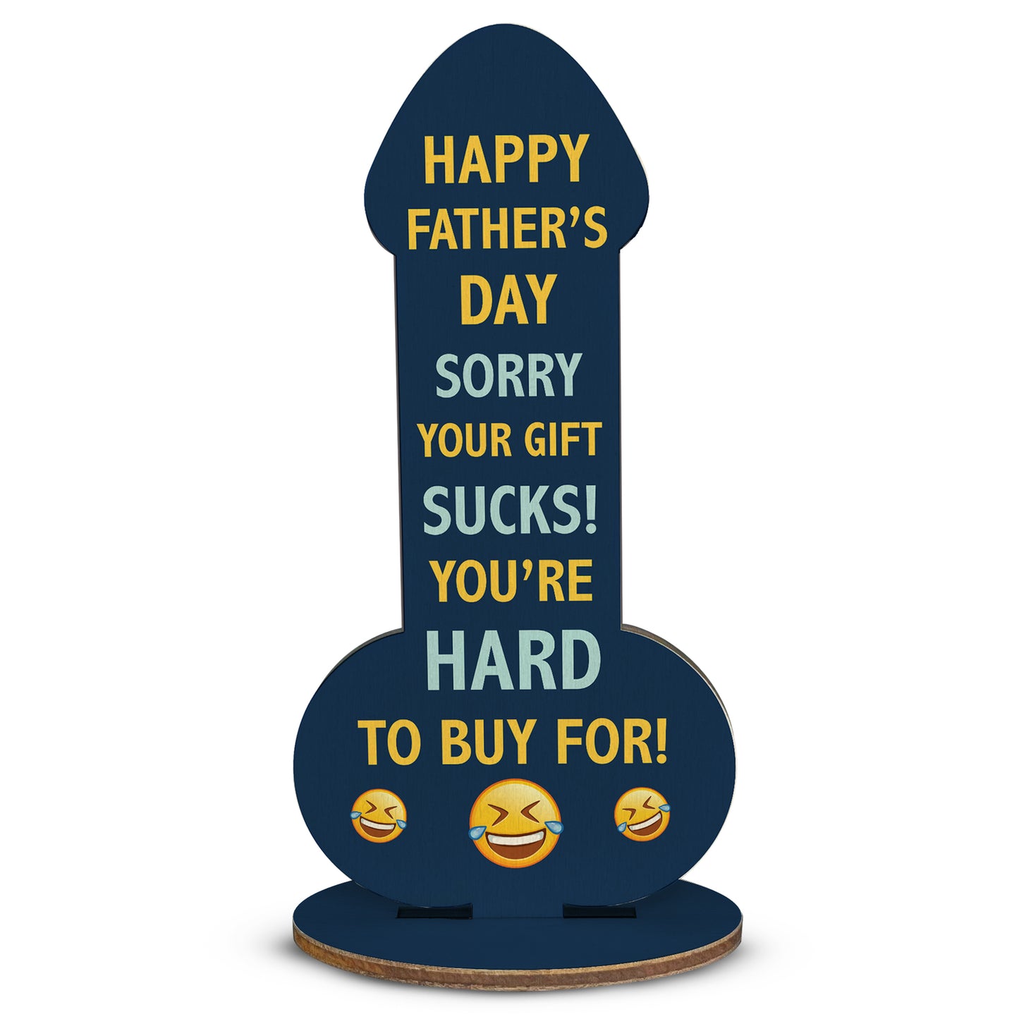Funny Happy Father's Day Plaque Gift For Dad Rude Dad Gift