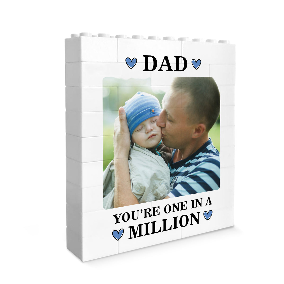 Personalised Dad Building Photo Block Gift For Fathers Day
