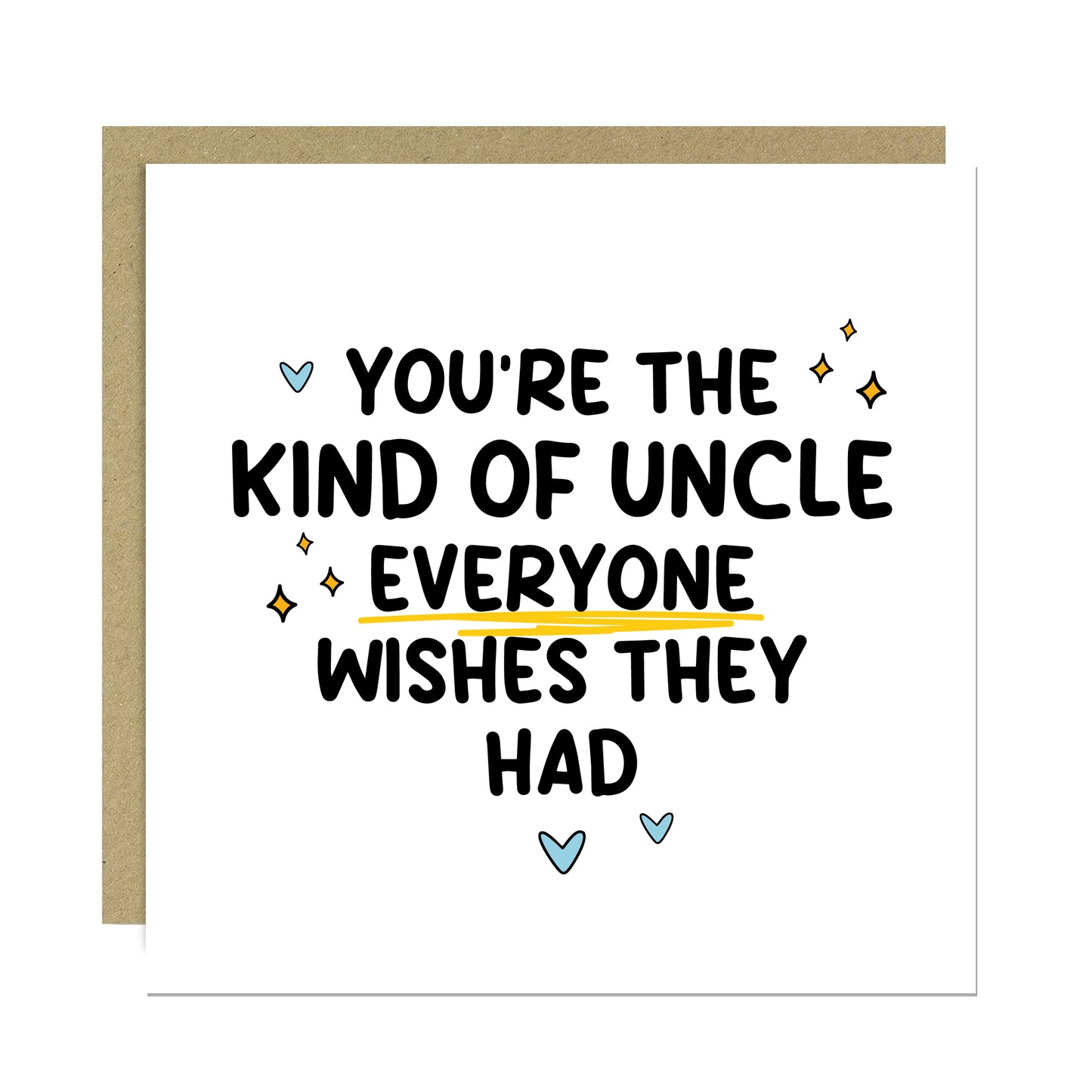 Thank You Card For Uncle Everyone Wishes They Had Card