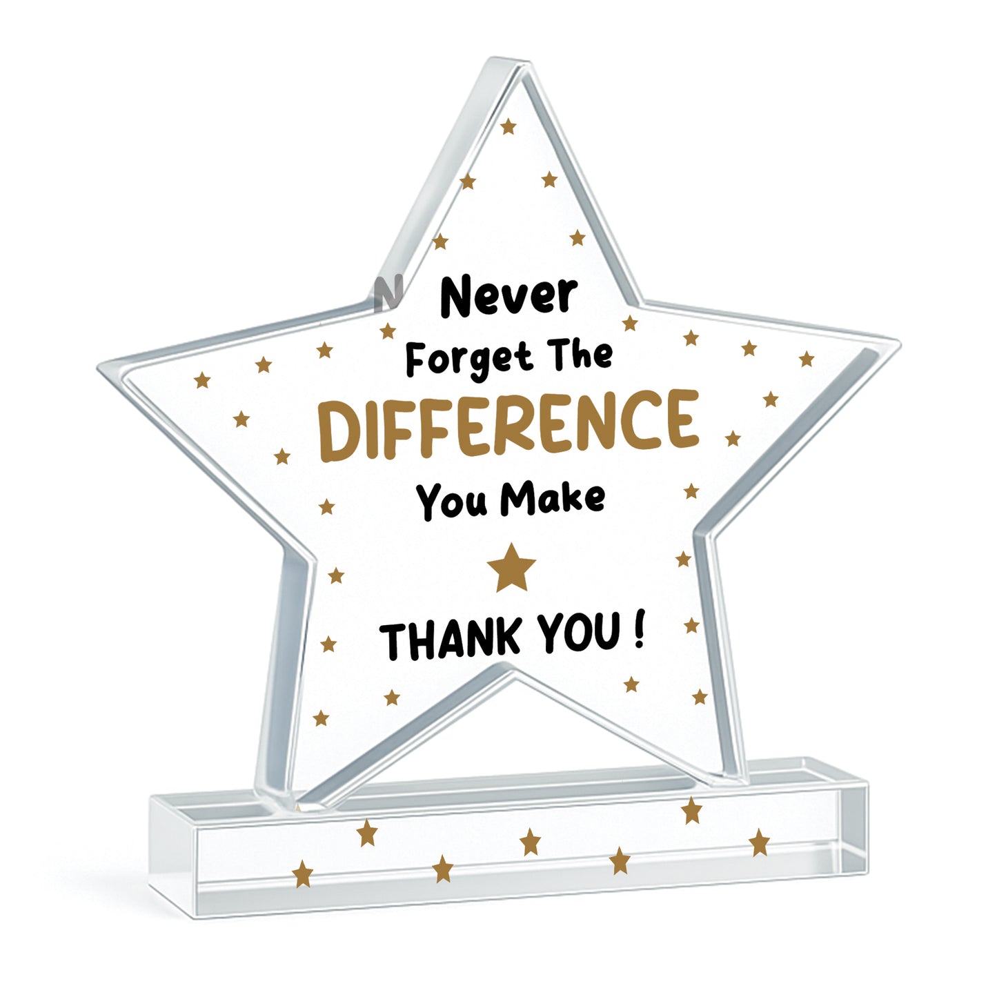 Thank You Gifts Never Forget the Difference You Make Plaque