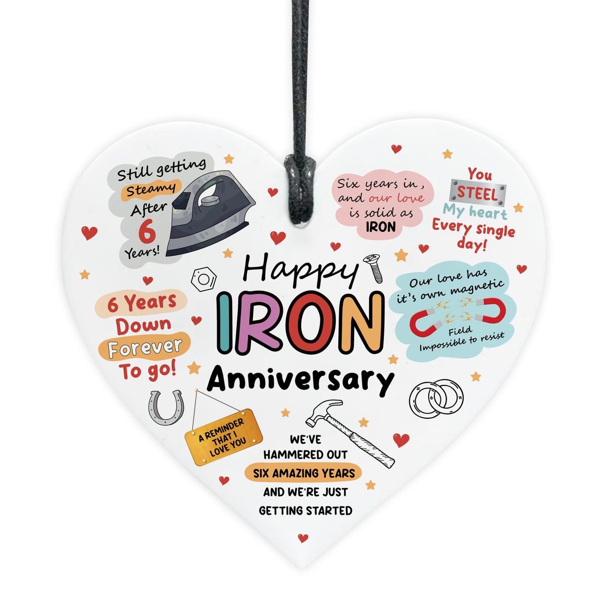 Funny 6th Anniversary Gift Wood Anniversary Gifts For Husband
