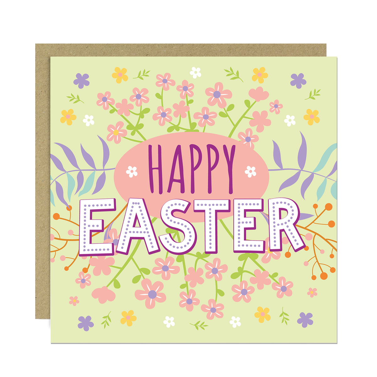 Cute Easter Card Easter Card Happy Easter Card With Envelope