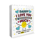 Daddy Gift Building Block Puzzle Gift Love You This Much Gift