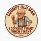 Grumpy Old Man Sign For Dad Grandad Fathers Day Garage Workshop