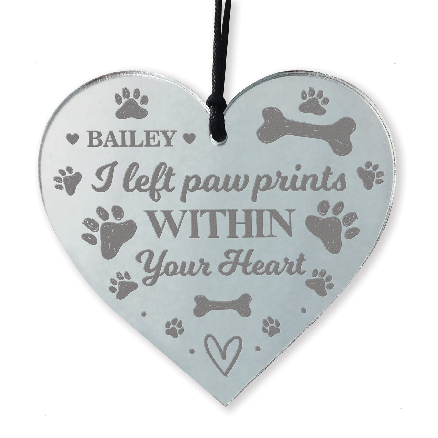 Memorial Tree Decoration For Dog Cat Pet Personalised Heart