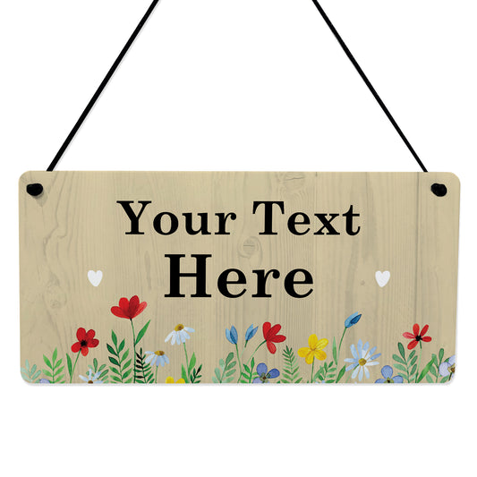 Personalised Garden Plaque for Outside Garden Sign For Outdoor