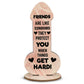Funny Rude Friendship Plaque Novelty Christmas Birthday Gift