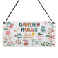 Garden Decoration Garden Signs For Outdoor Novelty Garden Rules