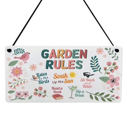 Garden Decoration Garden Signs For Outdoor Novelty Garden Rules