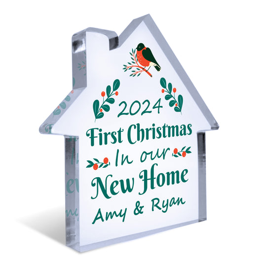 Personalised First Christmas in Our New Home Gift For Couple