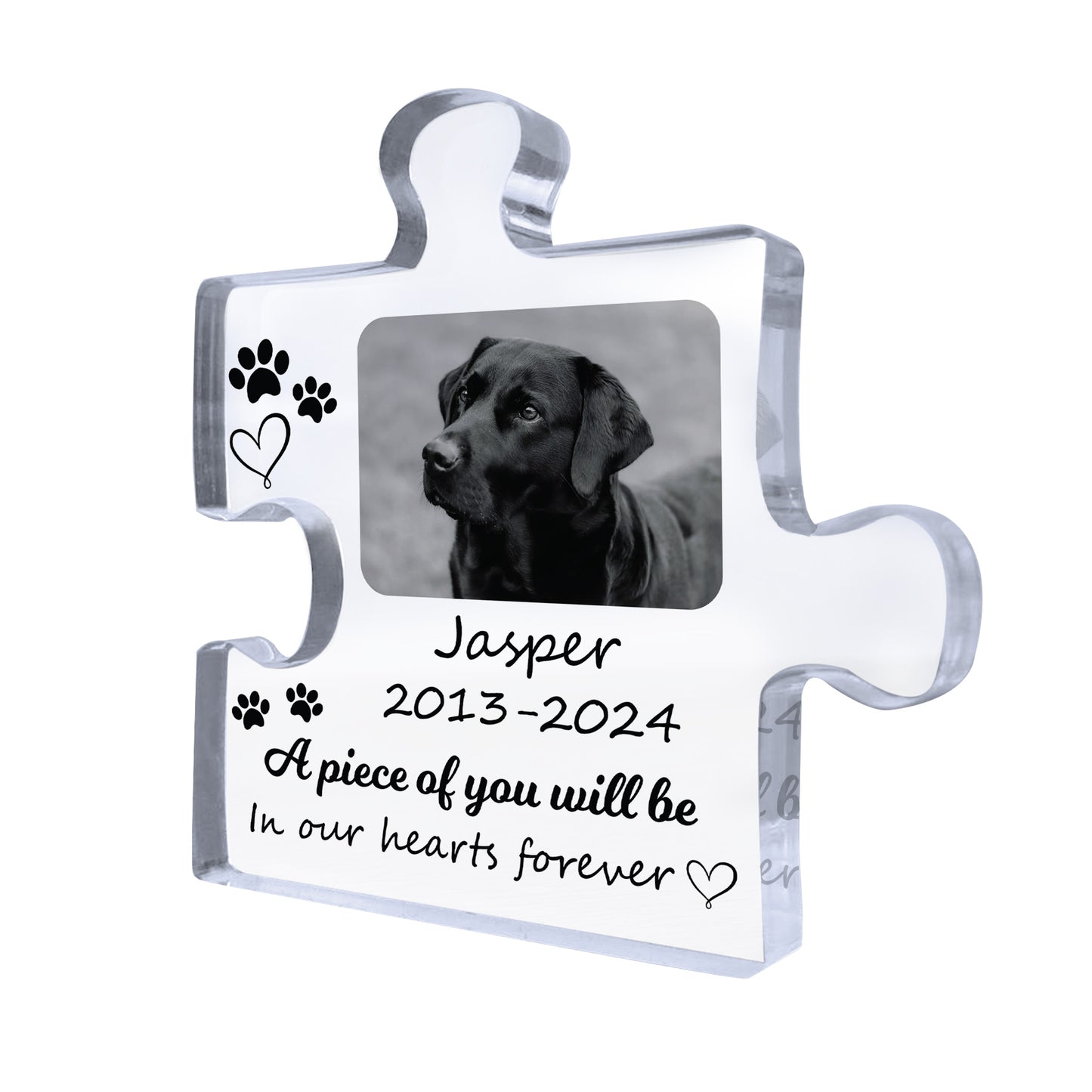 Piece Of You In Our Hearts Memorial Gift For Pet Dog Cat