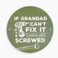 Funny Gift For Grandad For Birthday Fathers Day Cant Fix It
