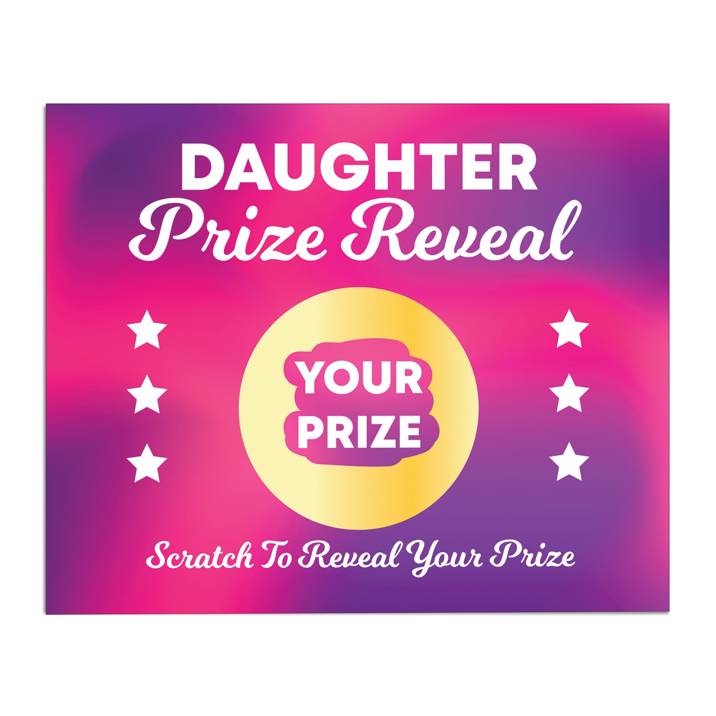 Daughter Scratch Card Gift Reveal Birthday Daughter Card