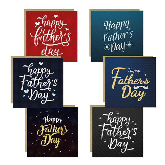 Happy Fathers Day Card Pack Fathers Day Cards Set Of 6 Pack