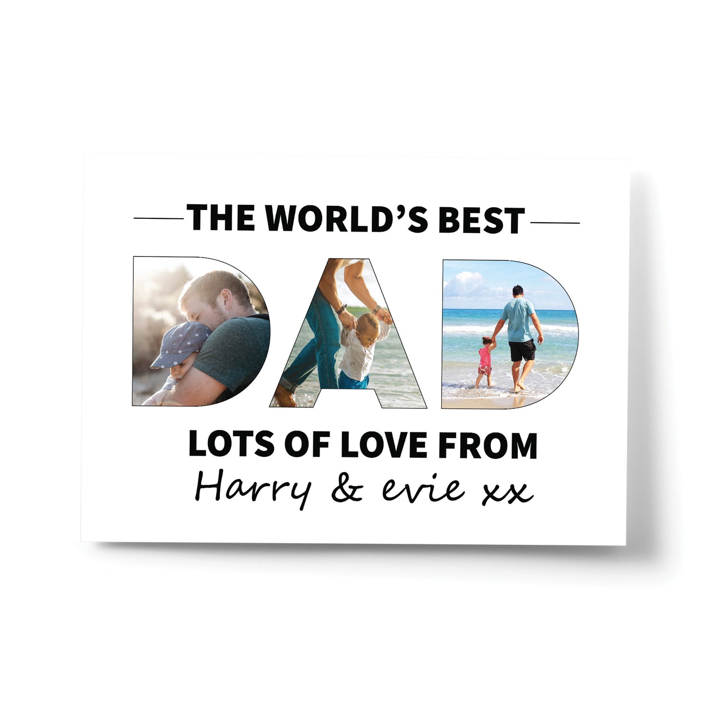 Personalised Fathers Day Print DAD Pictures Dad Birthday Gifts
