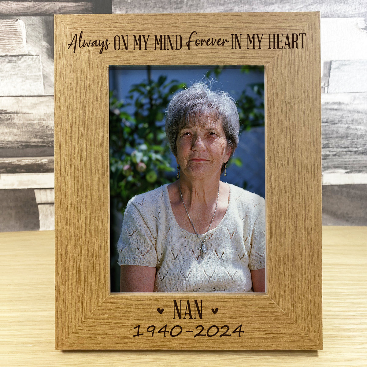 Nan Memorial Gift for Loss of Loved One Memorial Photo Frame 5x7