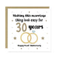30th Wedding Anniversary Card For Husband Wife Couple