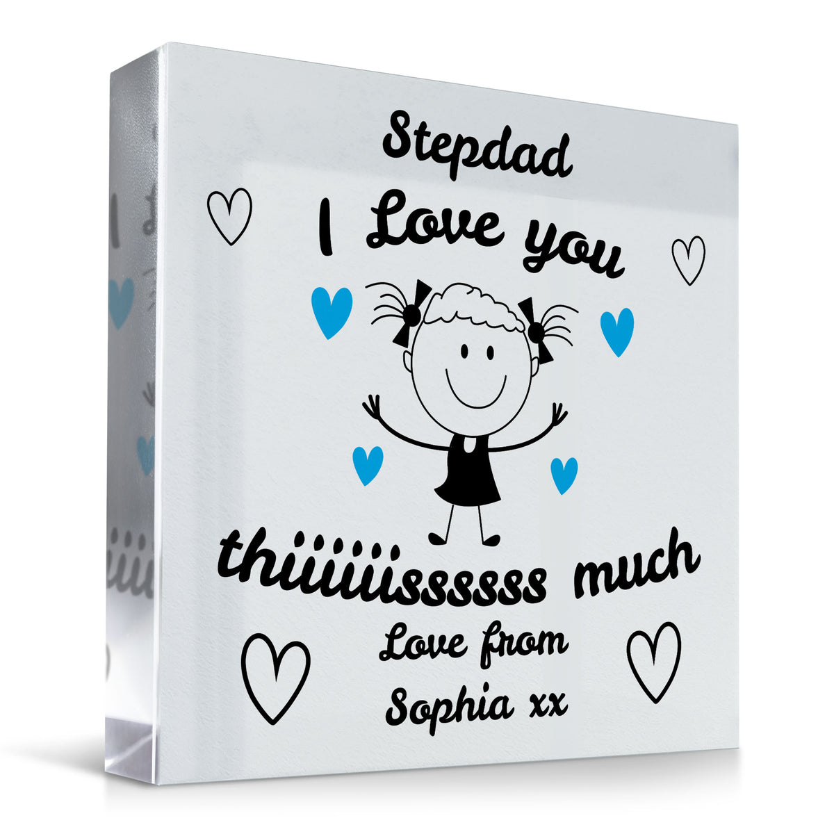 Gift For Stepdad I Love You This Much From Daughter Personalised