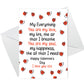 VALENTINES Day Card Husband Boyfriend Girlfriend Wife FIANCÉ