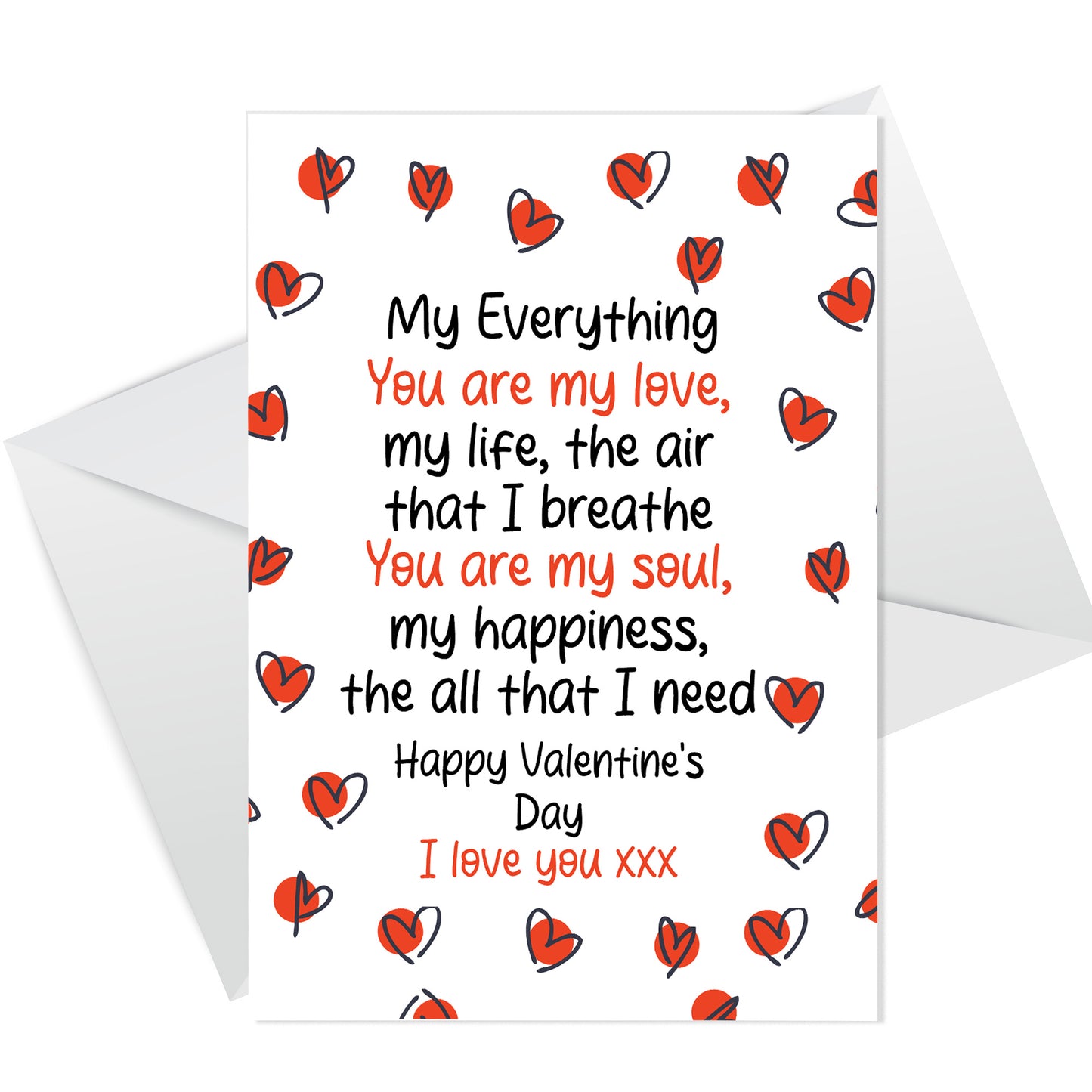 VALENTINES Day Card Husband Boyfriend Girlfriend Wife FIANCÉ