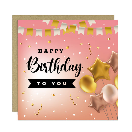 Birthday Card For Her Happy Birthday 14.5x14.5cm Card For Women