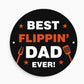 Fathers Day Gift For Dad Best Flippin Dad BBQ Sign Man Cave Sign