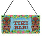 Welcome To The Tiki Bar Sign For Home Bar Hanging Wall Door Sign
