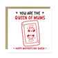 Funny Mothers Day Card You Are The Queen Of Mums Funny Card