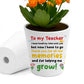Teacher Gifts 10cm x 9cm Plant Pot Gifts for Teacher Leaving