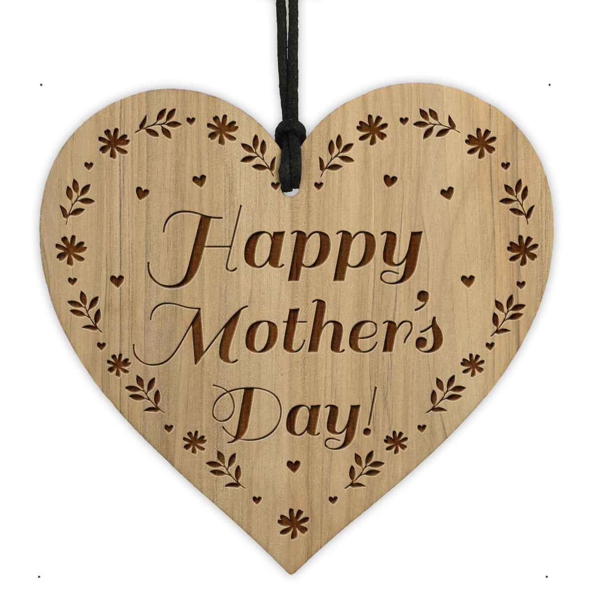 Mothers Day Gifts Mum Nan Mummy Nanny Grandma Wood Heart Plaque