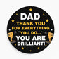 Dad Gift For Fathers Day Birthday You Are Drilliant Gift For Him