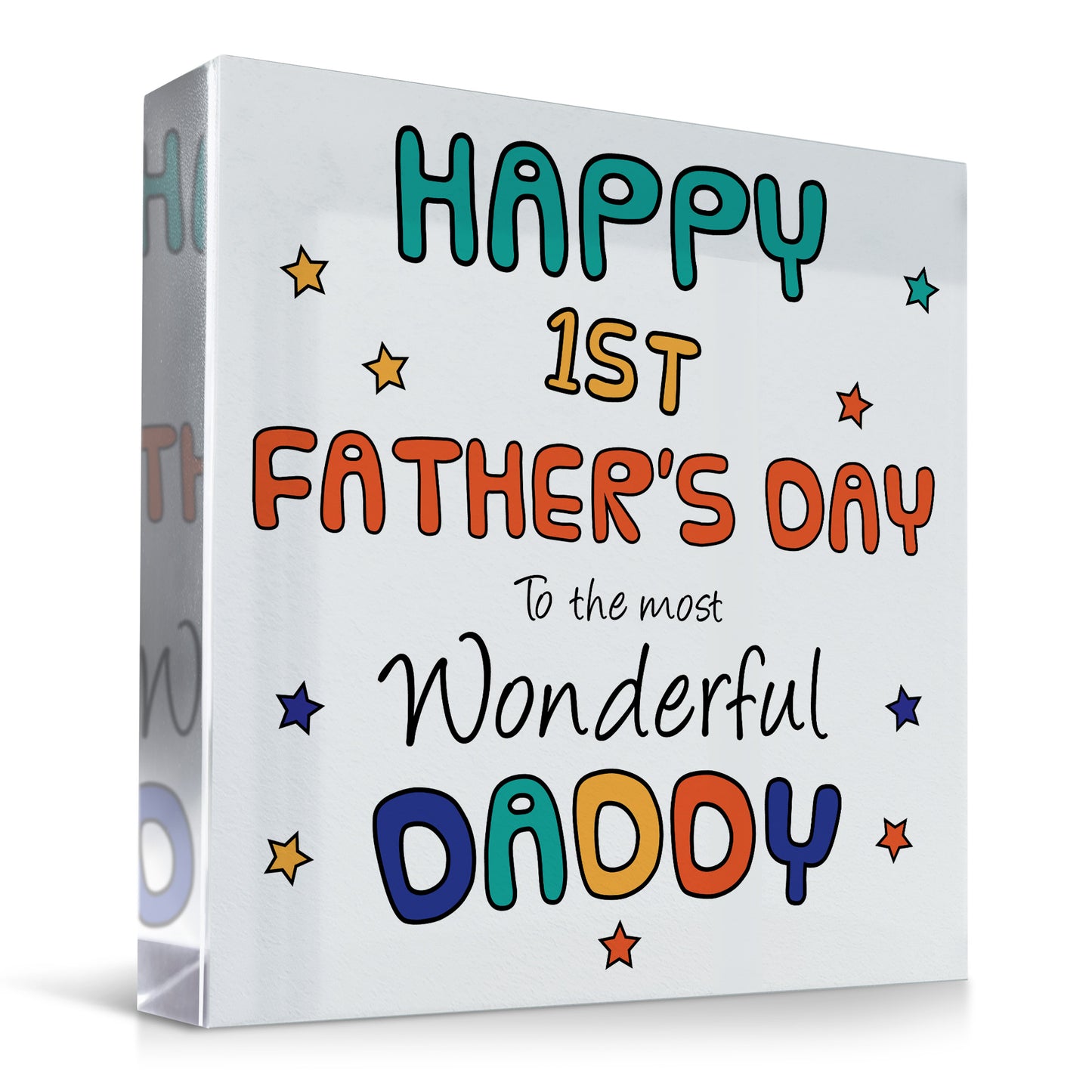 Happy 1st Fathers Day Gift For Daddy From Daughter Son New Baby