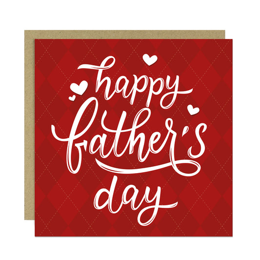Fathers Day Card, Card For Dad From Daughter Son, 145 x 145mm