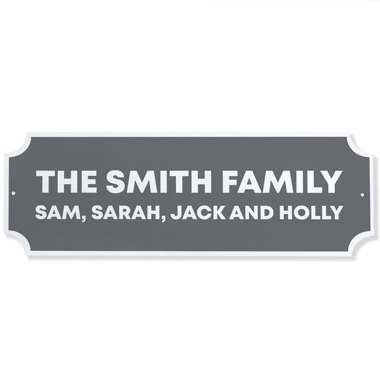Personalised Street Sign Family Name Plaque Hanging Sign
