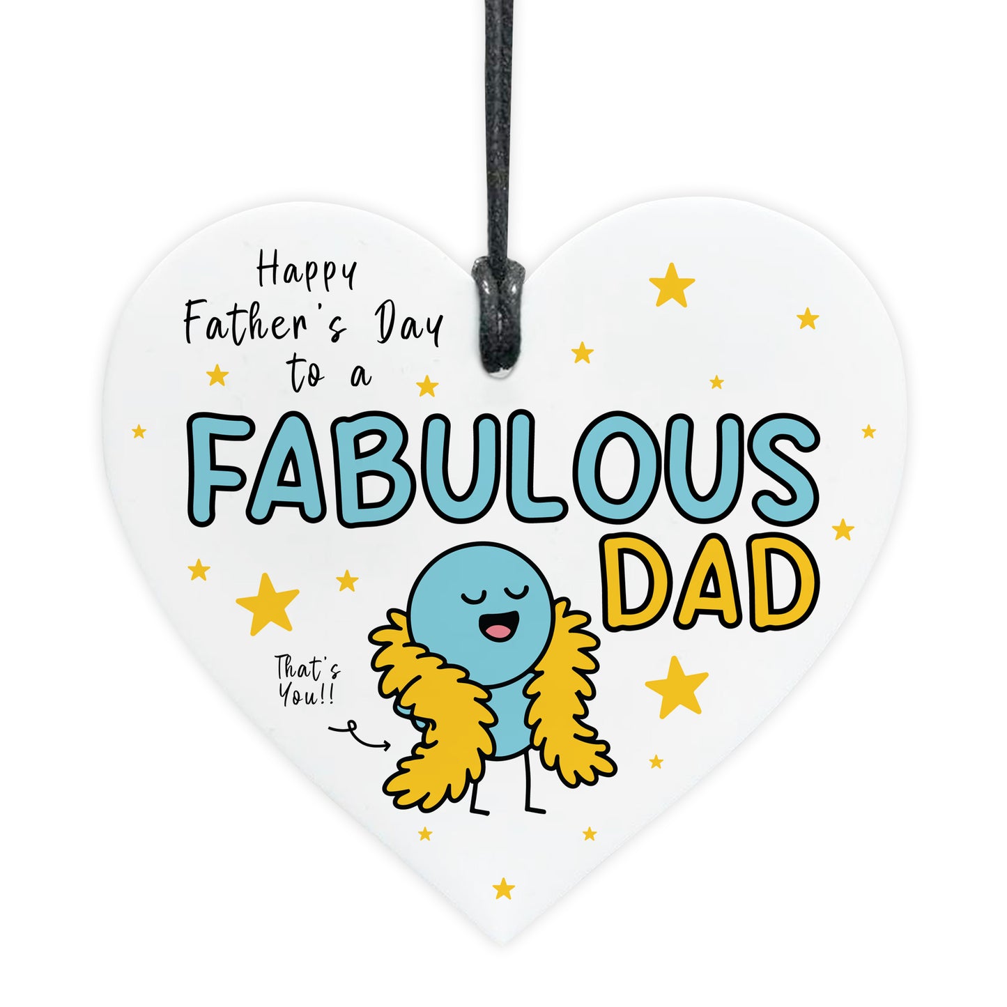 Funny Fathers Day Gift For Dad FABULOUS DAD From Daughter Son