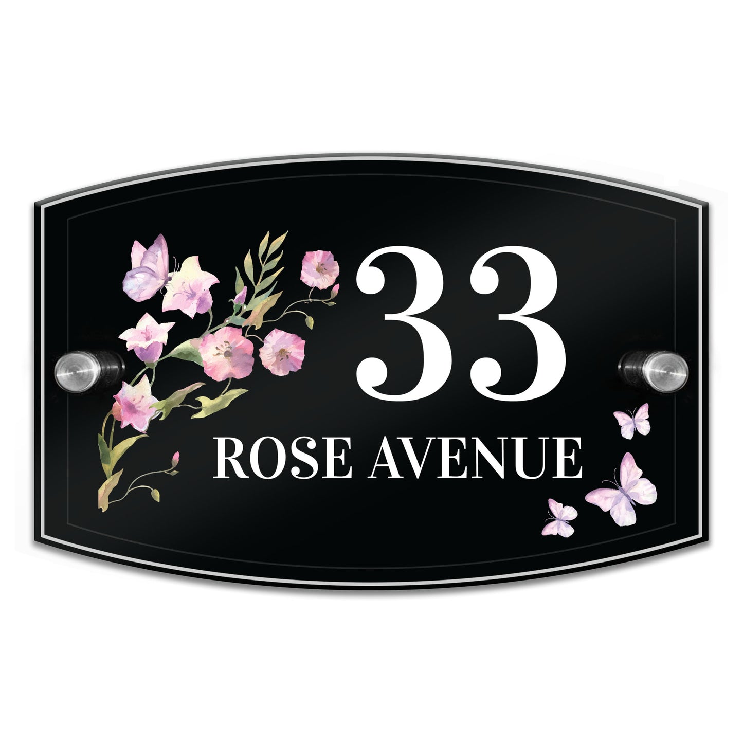 Contemporary Personalised House Sign Door Number Adddress Plaque