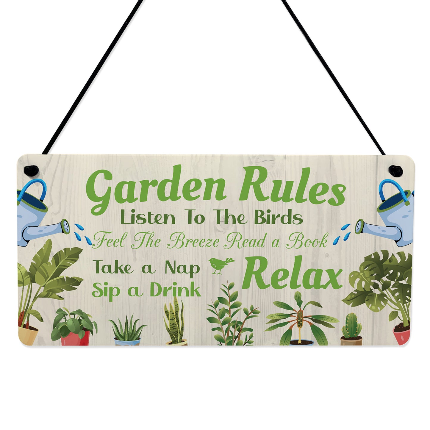 Garden Signs For Outside Hanging Garden Rules Sign For Yard