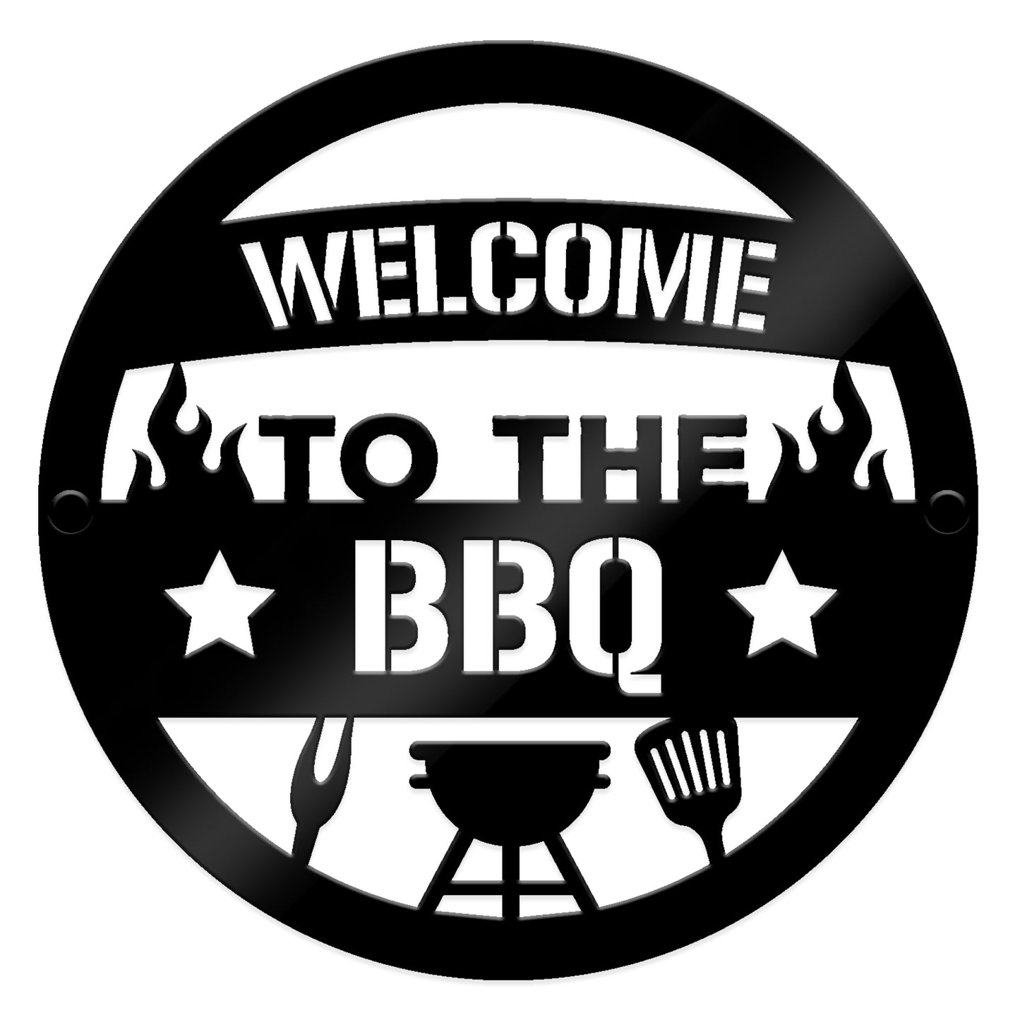 BBQ Sign For Garden Welcome To The BBQ Plaque Hanging Wall Decor