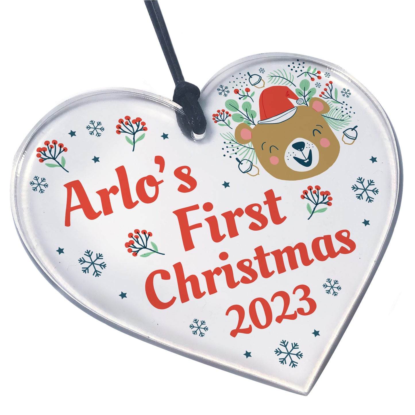 Personalised Baby First Christmas Bauble Child 1st Christmas