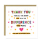 Thank You Card For Teacher Volunteer Colleague Best Friend
