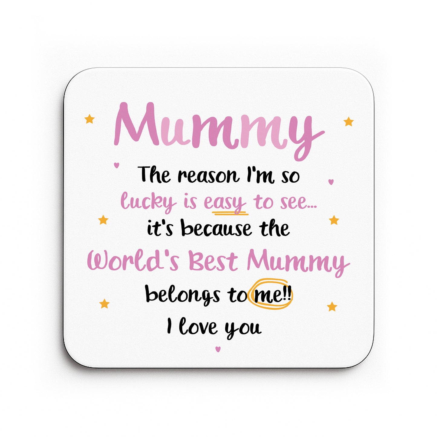 Gifts For Mummy MUMMY COASTER Mummy Birthday Gift From Daughter