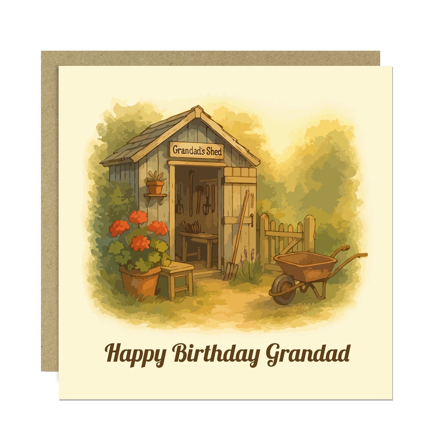 Cute Happy Birthday Grandad Card From Granddaughter Grandson