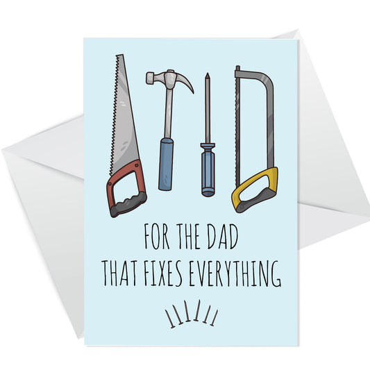 Funny Card For Dad Fathers Day Card With Envelope Dad Card