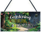 Garden Signs For Outdoor FUNNY GARDEN PLAQUE Summerhouse Sign